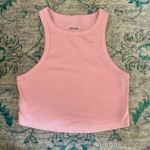 Wild Fable Light Pink Ribbed Tank Top